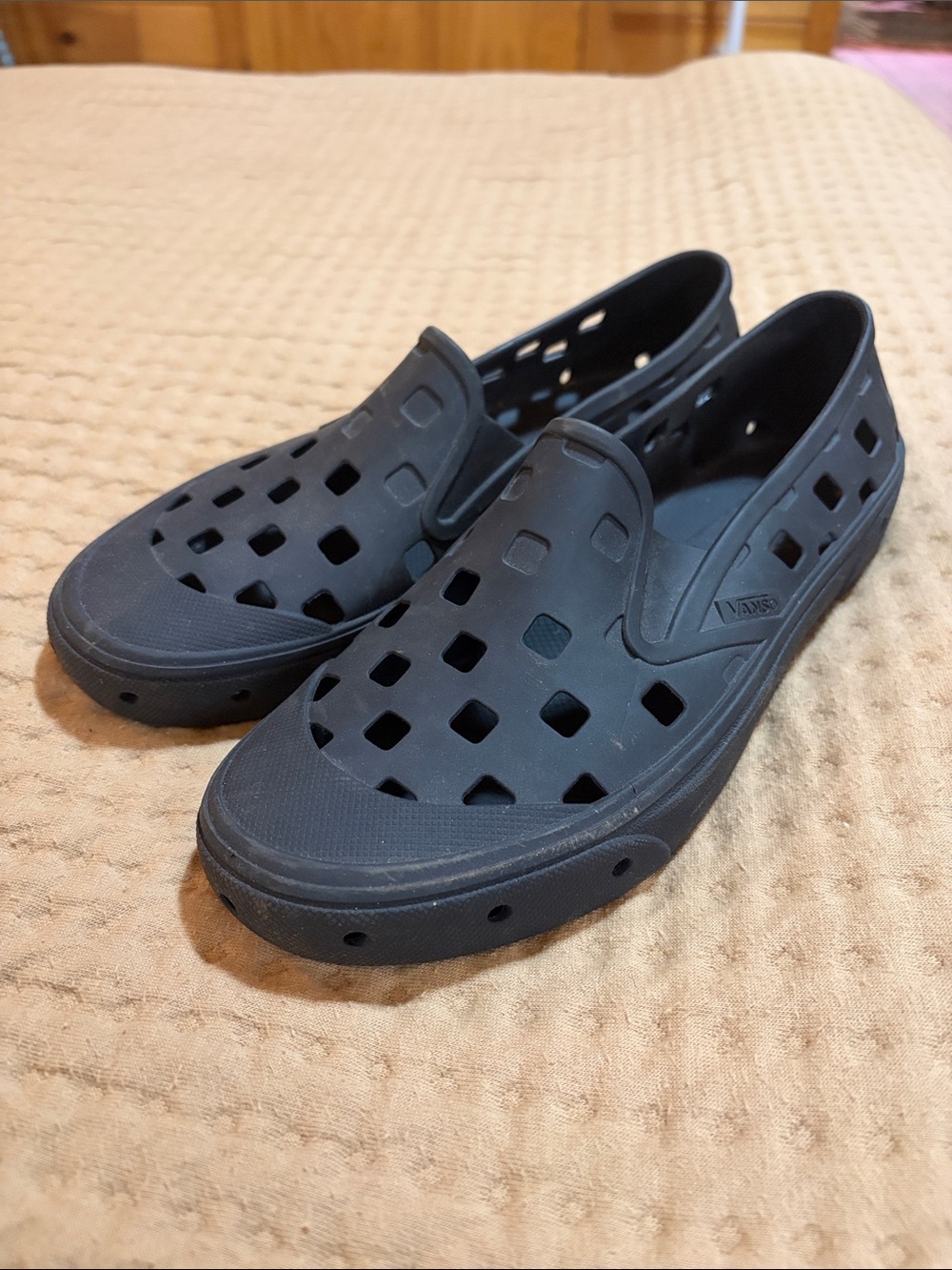 Vans Black Vented Slip-On Loafers
